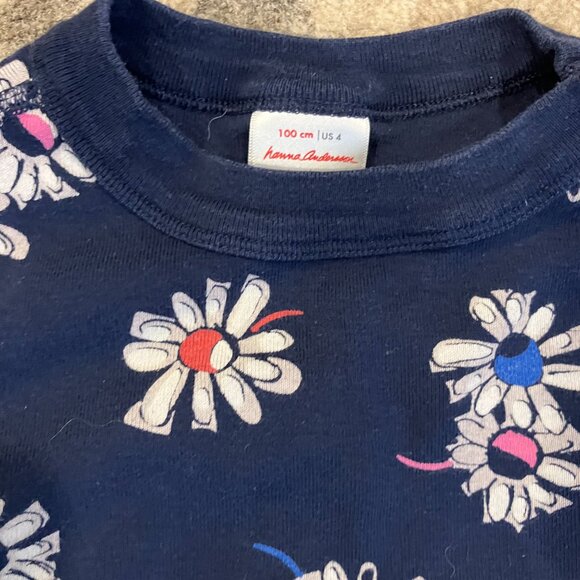 Hanna Andersson Short John Pajamas size 100 cm US 4 - Picture 2 of 4